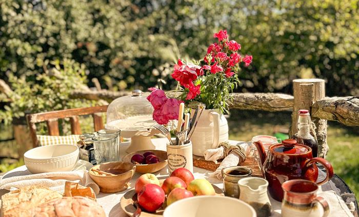 Breakfast on the porch